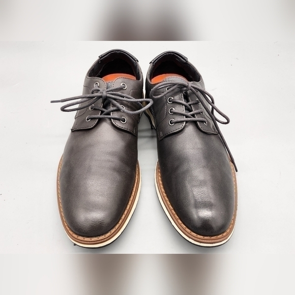 Mix No. 6 Shoe Mens 8.5 M Bache Lace Up Charcoal Black Oxford Casual - Picture 2 of 9